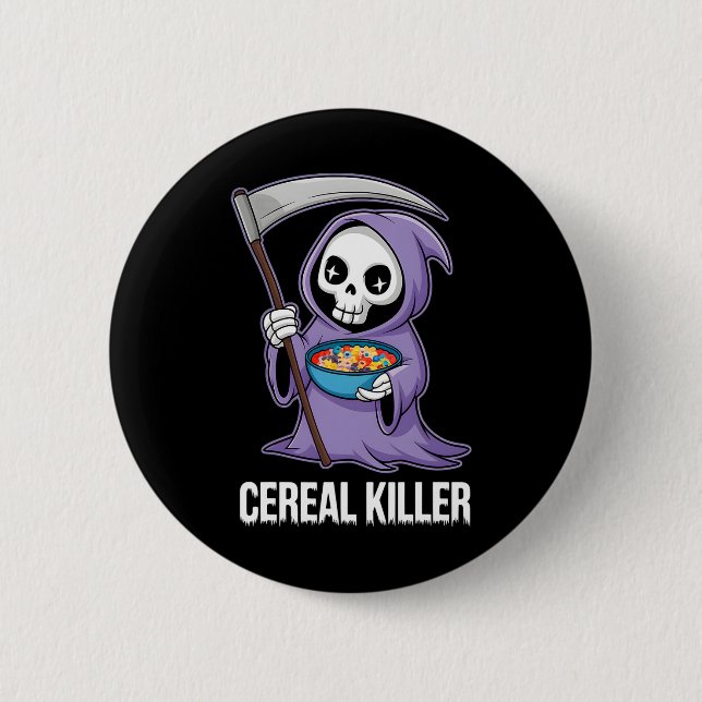 Cereal Killer 3  2 Inch Round Button (Front)