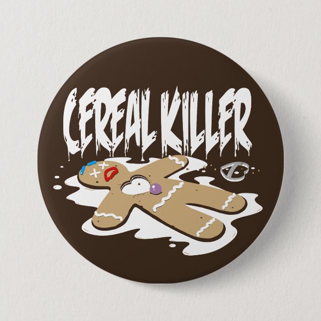 Cereal Killer 3 Inch Round Button (Front)
