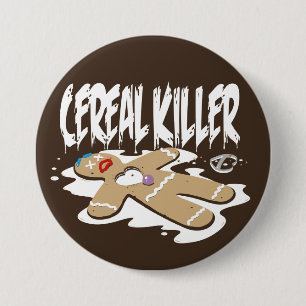 Cereal Killer 3 Inch Round Button