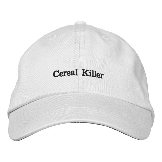 "Cereal killer" Embroidered Hat (Front)
