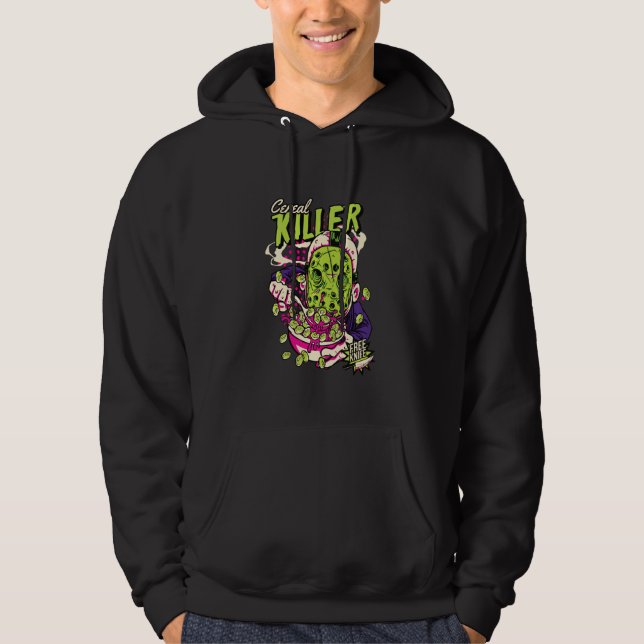 Cereal Killer Funny Horror Hoodie (Front)