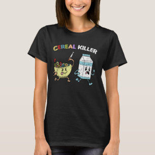 Cereal Killer Halloween Funny Pun Humour Men Women T-Shirt