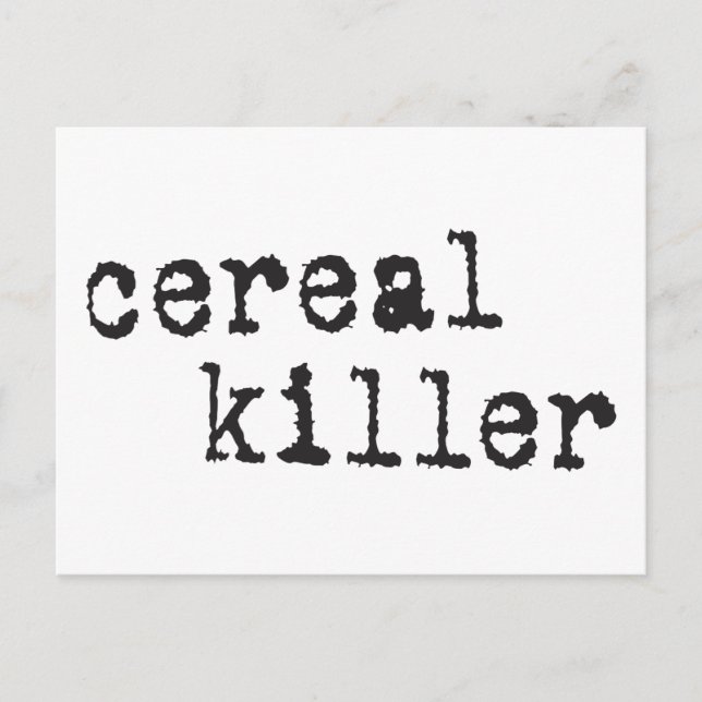 Cereal Killer Shirts & Gifts Postcard (Front)