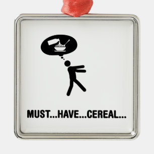 Cereal Lover Metal Ornament