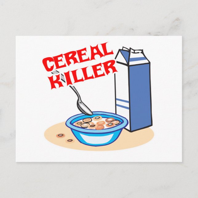 cereal serial killer postcard (Front)