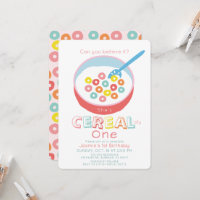 Cereal-sly One Pink Cereal Girl 1st Birthday