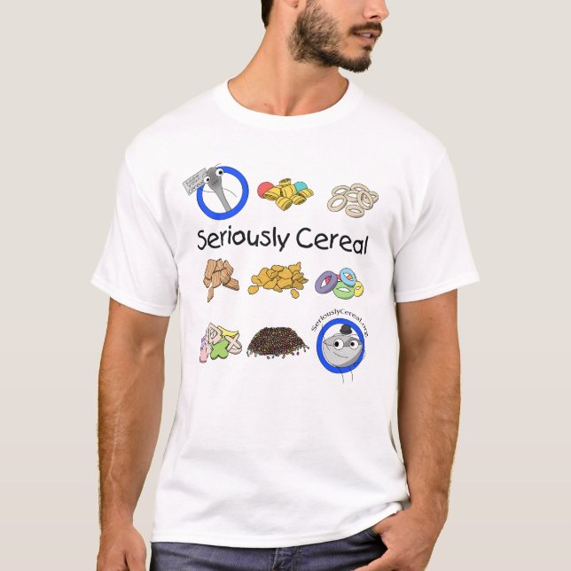 Céréales Sérieuses Connaissez Votre T-shirt Céréal (Devant)