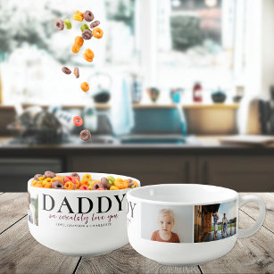 Cerealsly Love You   Dad's Cereal 4 Photo Bowl