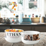 Cerealsly Love You | Personalized 4 Photo Bowl<br><div class="desc">This simple and sweet bowl says "I cerealsly love you" in trendy, modern typefaces with a spot for names and a custom message. Minimal four photo template of your favourite personal photos for a gift anyone would love. Add your choice of personalization. A perfect gift to let your other half...</div>