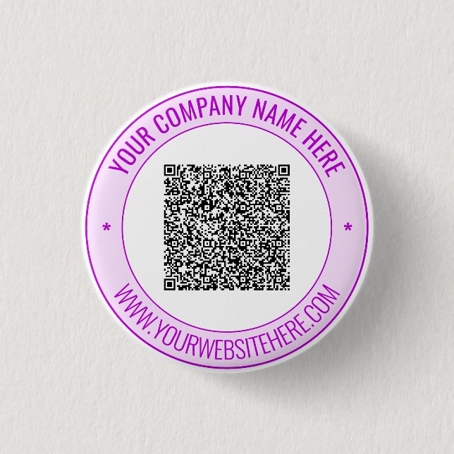 Cereate Your QR Code Promotional Buttons Template (Front)