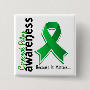 Cerebral Palsy Awareness 5 2 Inch Square Button