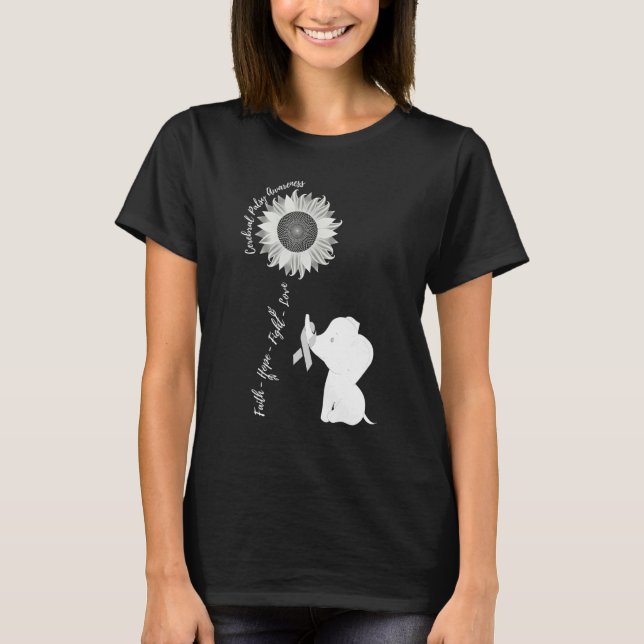 Cerebral Palsy Awareness Brain Disease Related Sun T-Shirt (Front)