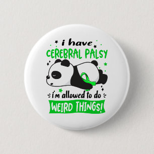 Cerebral Palsy Awareness Month Ribbon Gifts 2 Inch Round Button