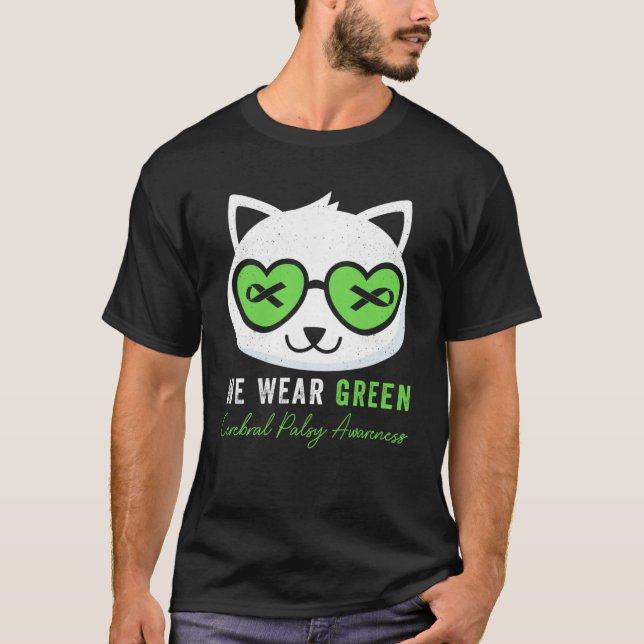 Cerebral Palsy Awareness Warrior Cat Kitty Boys &  T-Shirt (Front)