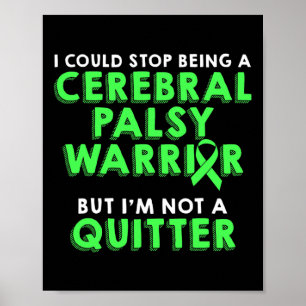Cerebral Palsy Cp Awareness Mom Hero Warrior Survi Poster