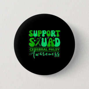 Cerebral palsy cp awareness smile face support 2 inch round button