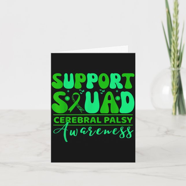 Cerebral palsy cp awareness smile face support card (Front)