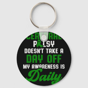 Cerebral Palsy Cp Awareness Treatment Warrior Surv Keychain