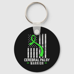Cerebral Palsy Cp Awareness Warrior Survivor 2  Keychain