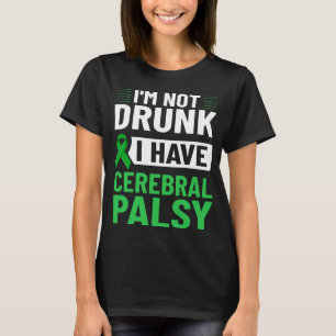 Cerebral Palsy Green Ribbon Brain Damage Awareness T-Shirt
