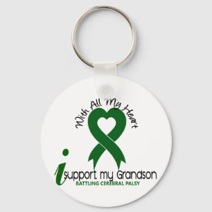 Cerebral Palsy I Support My Grandson Keychain