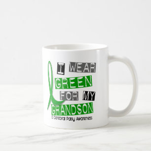 Cerebral Palsy I Wear Green For My Grandson 37 Coffee Mug