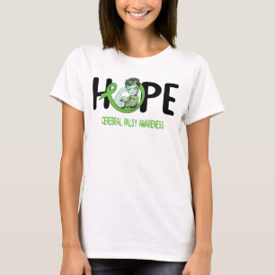 cerebral palsy warrior hope green ribbon T-Shirt