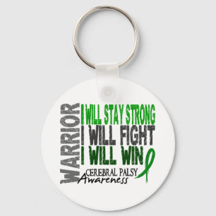 Cerebral Palsy Warrior Keychain