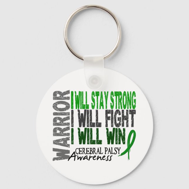 Cerebral Palsy Warrior Keychain (Front)