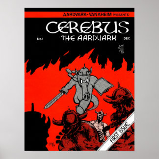 Cerebus Issue #1 cover print