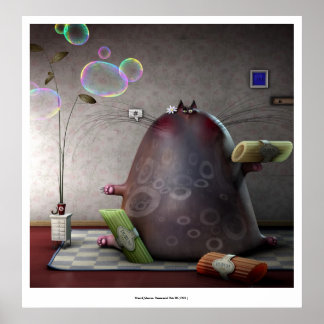 ceremonial cats II ( cat no. 4 ) Poster