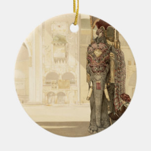 Ceremonial Elephant, from 'The Jungle Book' by Rud Ceramic Ornament