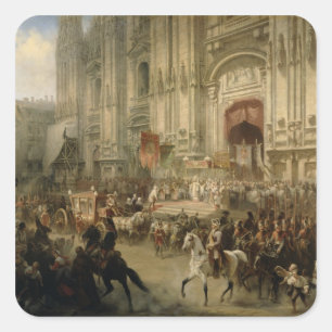 Ceremonial reception of Field-marshal Square Sticker