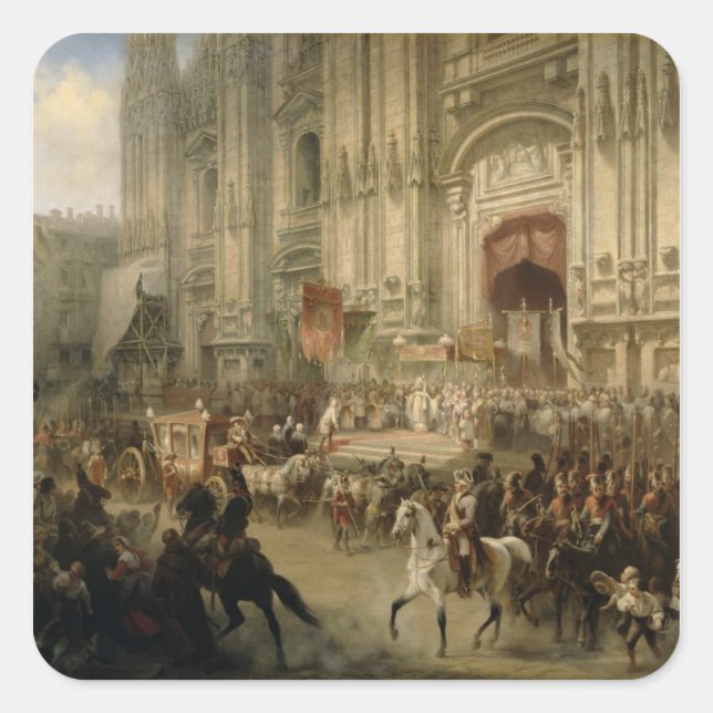 Ceremonial reception of Field-marshal Square Sticker (Front)