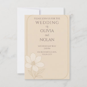 Cérémonie de Mariage simple Invitation - Invitatio