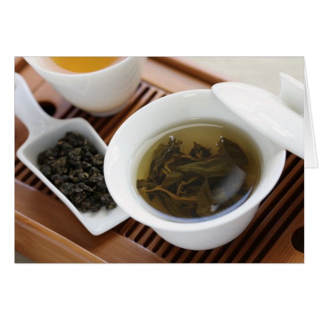 Cérémonie traditionnelle du thé chinois : thé à l' (Devant horizontal)