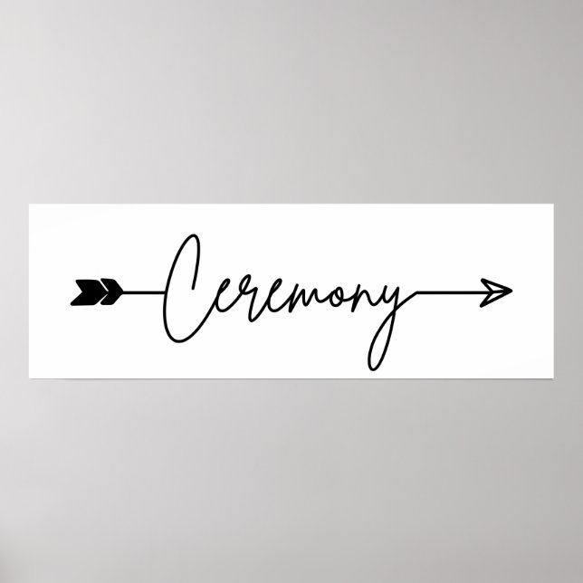Ceremony direction sign right (Front)