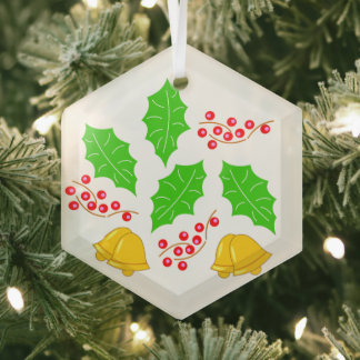 Ceremony of Cherry Christmas Adorno Ceramic Orna Glass Ornament