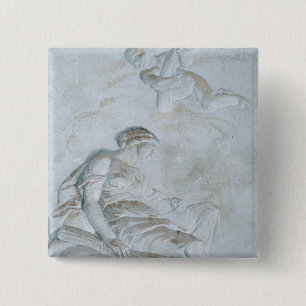 Ceres, c.1790 (fresco) 2 inch square button