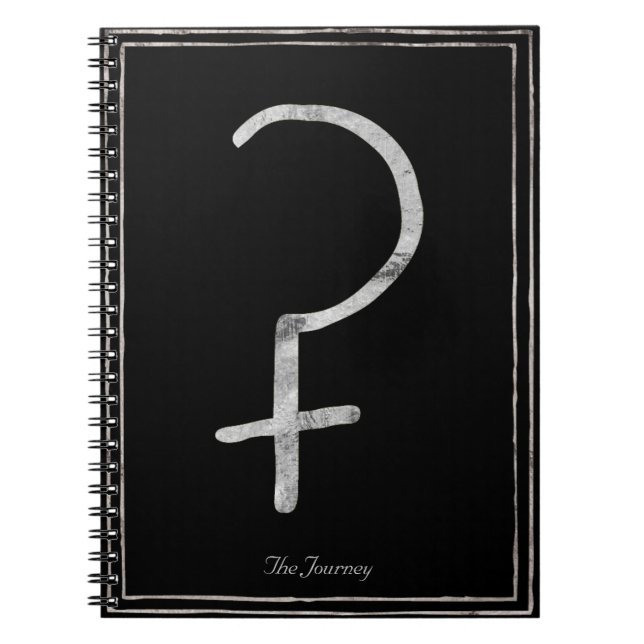 Ceres hammered silver stylized solar system notebook (Front)