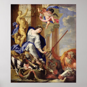 Ceres Vanquishing the Attributes of War Poster