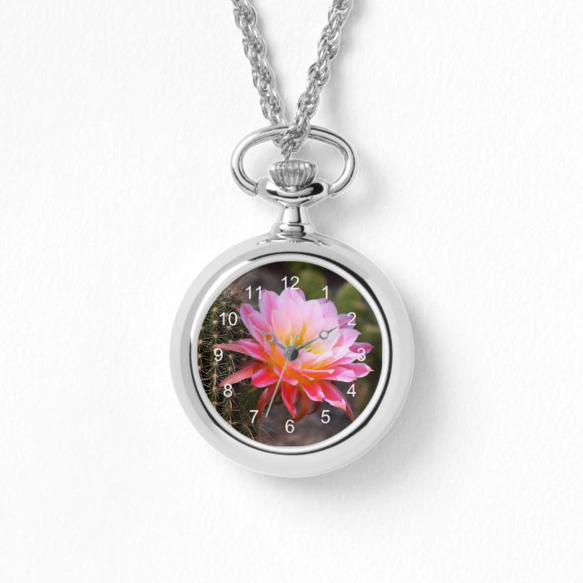 Cereus in Pink Cactus Bloom Watch (Front)