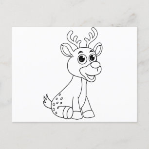 Cerf Animal Fawn Baby Young Animal Cute Carte post