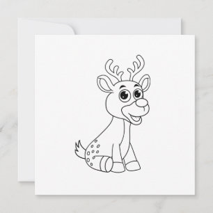 Cerf Animal Fawn Baby Young Animal Cute Carte post
