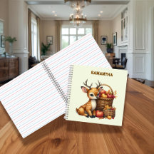 Cerf au nom personnalisé avec Journal de la récolt