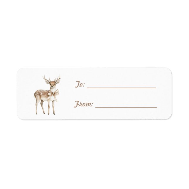 Cerf avec Noël à l'arc  (Devant)