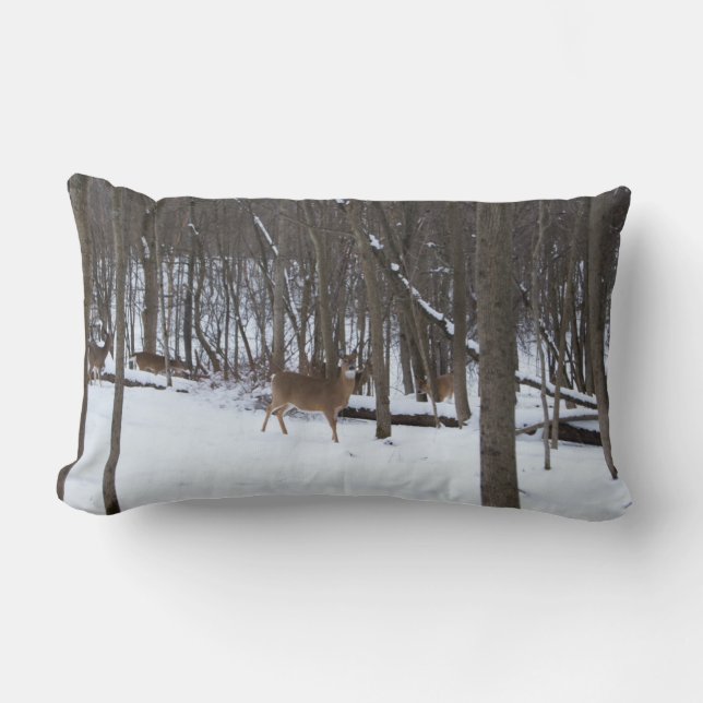 Cerf blanc, Coussin Lumbar (Recto)