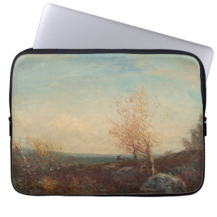 Cerf Dans La Forêt De Fontainebleau Félix Ziem Laptop Sleeve