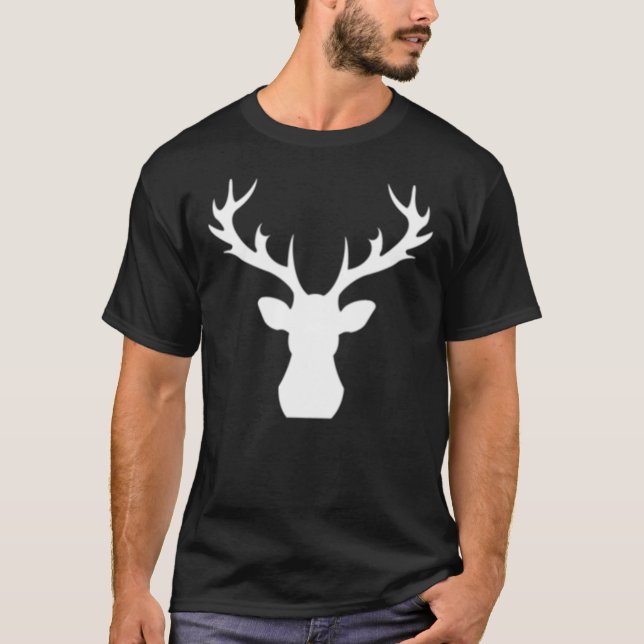 Cerf de cerf en bois classique T-shirt Copie (Devant)