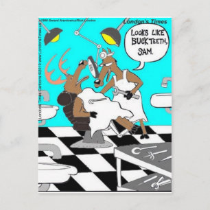 Cerf Dentistère Buck Dents Funny Cartes Cadeaux Te